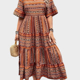 Huelva – Etnické maxi šaty v boho stylu