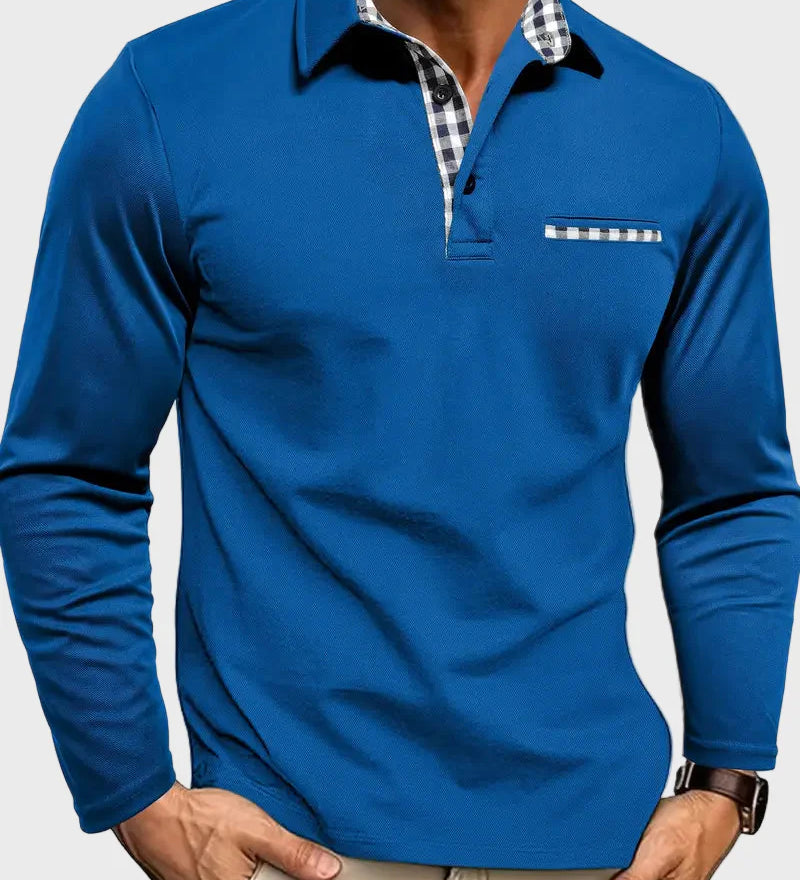Dan - Dlouhý rukáv polo tričko