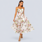 Elegantní Midi Šaty z Chiffonu