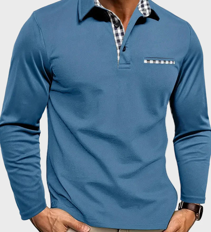 Dan - Dlouhý rukáv polo tričko