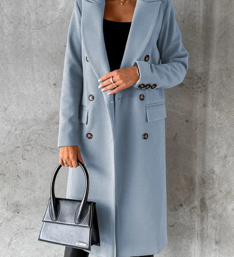 Jolana – Dlouhý elegantní a teplý plášť