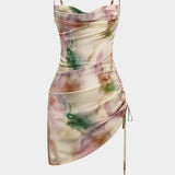 Božena – Bezrukávové mini šaty v tie-dye vzoru