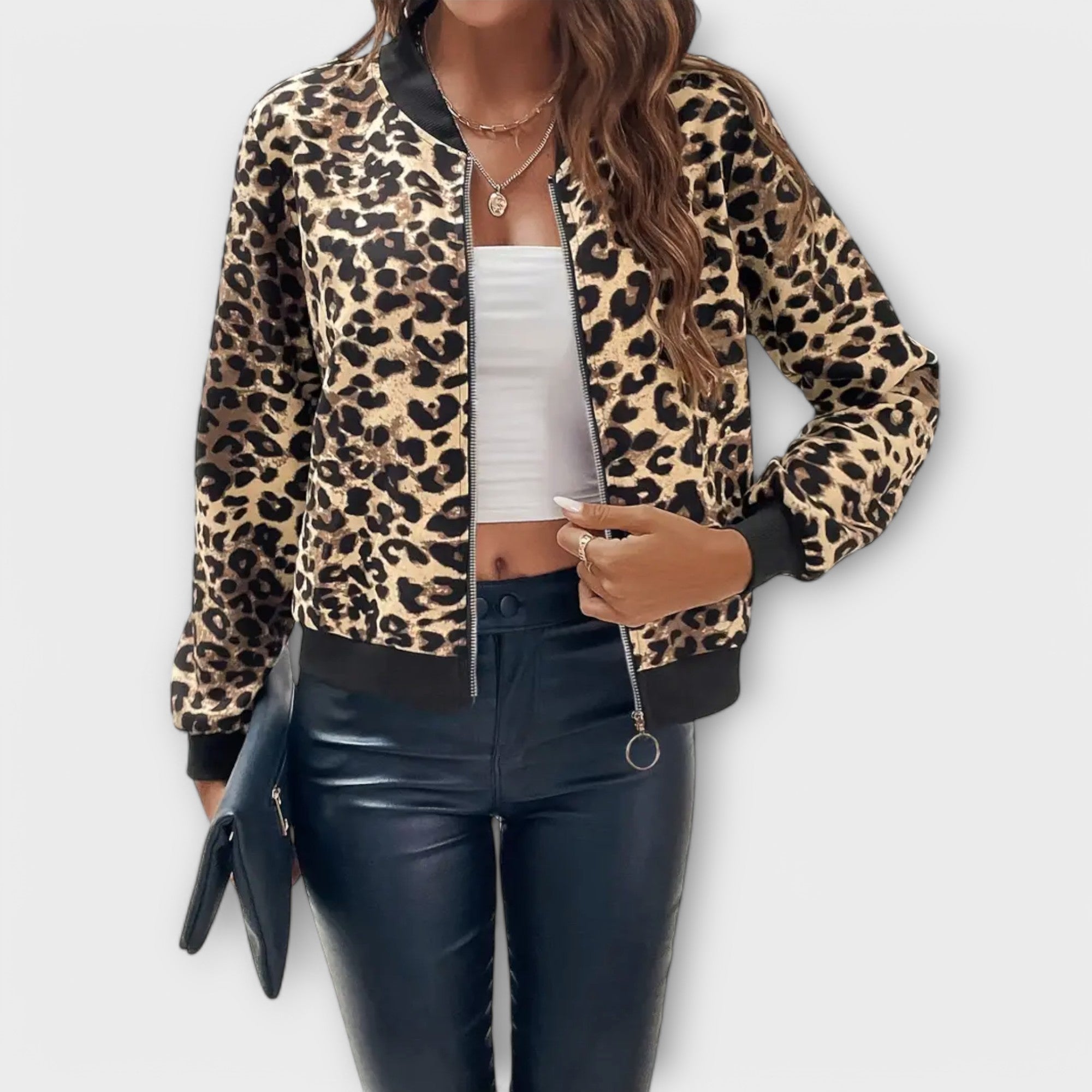 Rachel - Elegantní kabát v leopardím printu