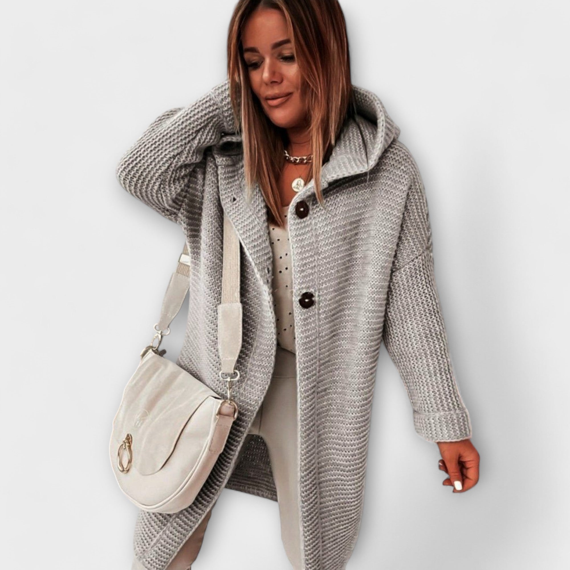 Vladěna - Pletený kabát