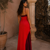 Vestido Oasis en rojo