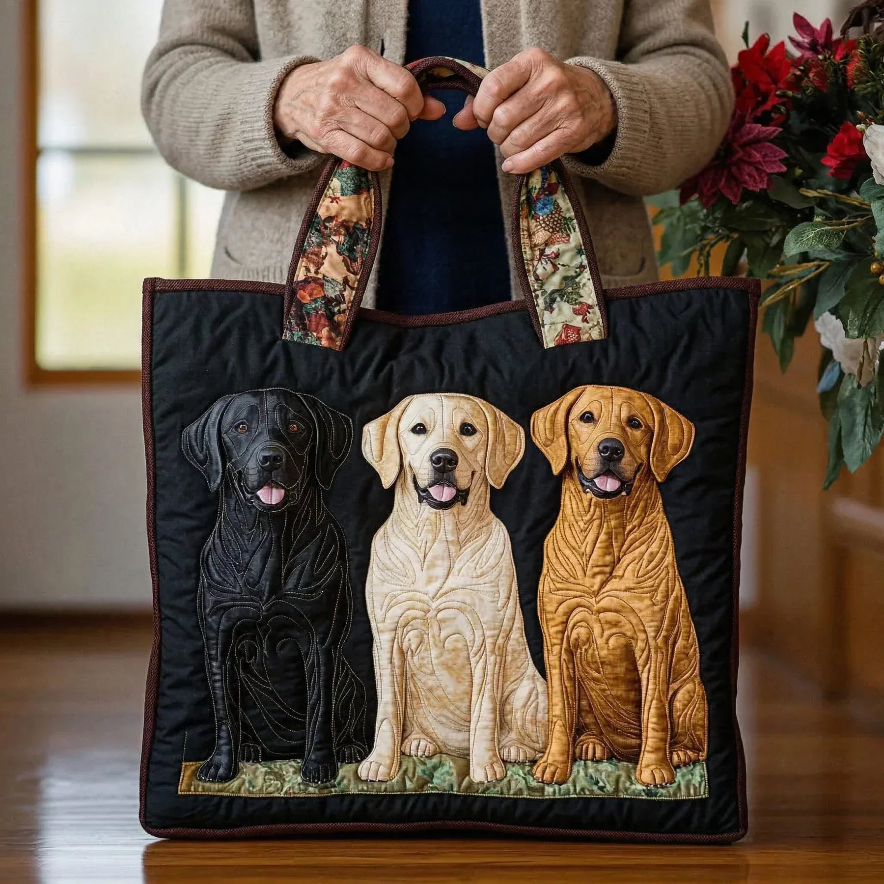 Ručně Vyrobená Taška - Tři Labradoři