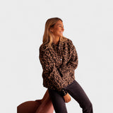 Růžena - Moderní kabát v leopardím vzoru