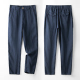 Alvar – Slim fit lněné kalhoty