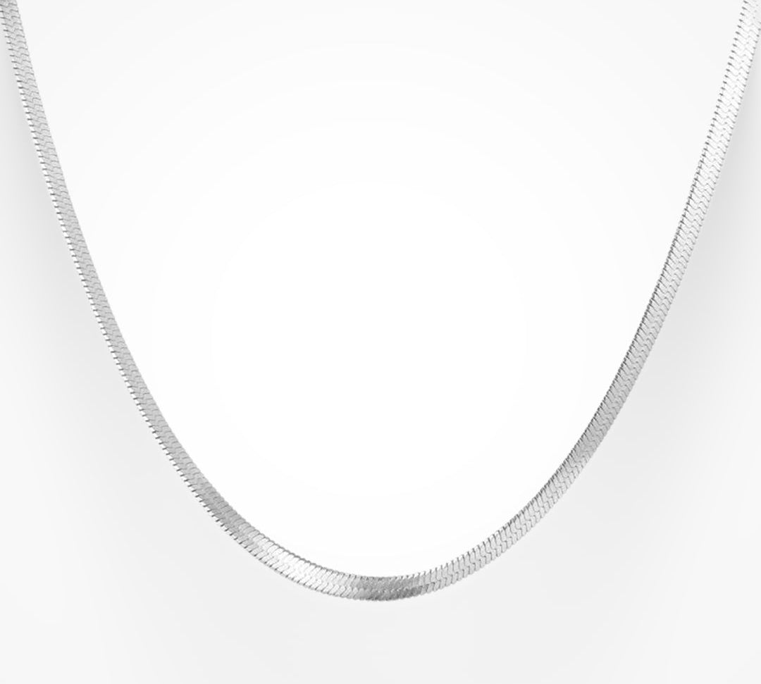 Eva Elegantní Hadí Kovový Náhrdelník Minimalistický