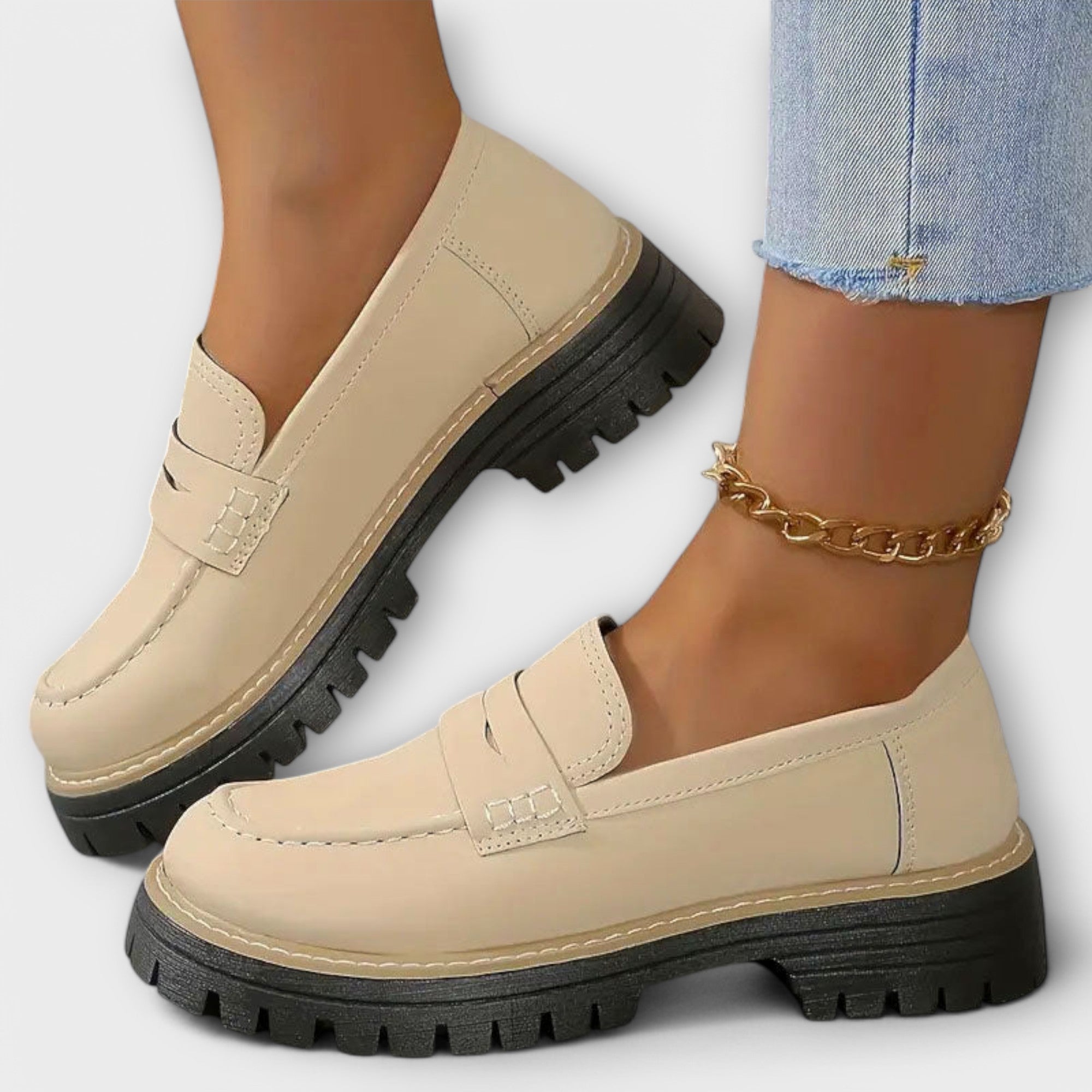 Eleonora – Retro mokasíny s pohodlnou platformou