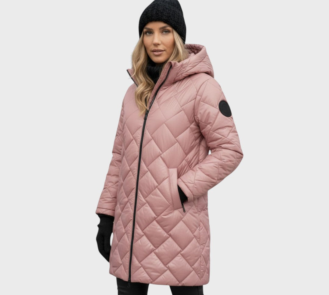 Clara | Elegantní prošívaný kabát s kapucí